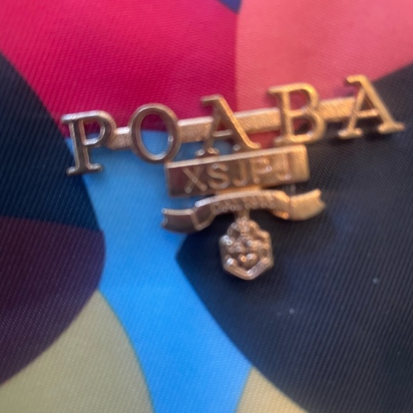 Poaba anti theft backpack - color block pattern  - hidden pockets - Picture 5 of 6